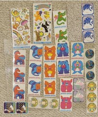 Lot 35 Vintage Illuminations Stickers 1979 81 83 84 Fantasies Teddies Frog NOS