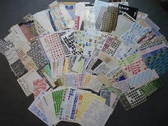 Huge Lot Alphabet Sticker Sheets (200+) Craft Room De-Stash! 5 lbs