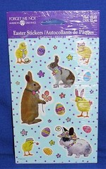 American Greetings Stickers Easter Silly Bunny Chick NIP Free Shipping over $15