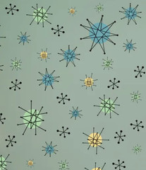 Franciscan Starburst Vinyl Stickers – Atomic Retro Starburst Decals (3 Sheets)