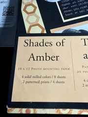 Creative Memories Perfect Fit Shades of Amber 12″ Photo Mounting Paper Set of 6