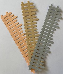 JAGGED PICKET FENCE Die-Cut(3pc)6-1/4″ x1-1/4″Garden •Trees•Garden•Yard•Outside