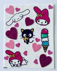 My Melody Pink White Bunny Sanrio Sticker Lot 100+ Stickers Hello Kitty Bakery