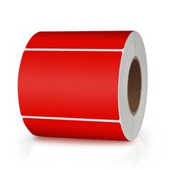 Red Rectangle Stickers 3 x 2 Inch Color Coding Labels Vinyl Roll Self-Adhesiv…