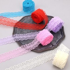 Colorful Lace Trim 20 Yards Crochet Lace Ribbon for Sewing Crafts Bouquet Gif…