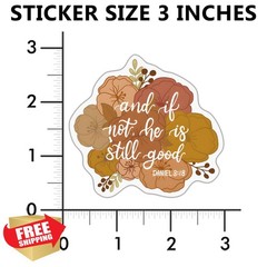 NHUNGSIS92 3-Pack Daniel 3:18 Bible Verse Sticker