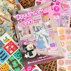 Vintage Scrapbook Sticker Book – 30 Sheets Glossy, Matte, Textured Retro Ephemer