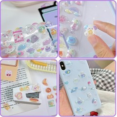 3D Puffy Stickers, 10 Sheets 500+ PCS Mini Kawaii Resin Decorative Stickers f…