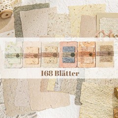 168Pcs Scrapbook Supplies Kit Textured Paper, Rice Paper For Scrapbooking Paper,