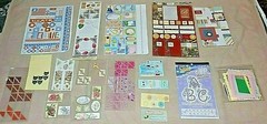 Large Mixed Lot Scrapbook Corners, Edges, Pict. Frames Partial Sheets (Lot #7)