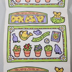 Vintage Frances Meyer May Month Sticker Roll Lot of 83 Sheets READ