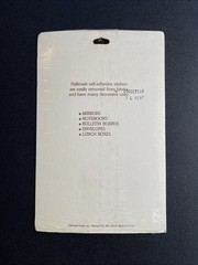 Vintage 1984 Hallmark sticker sheets Write Your Own Messages Memo Stickers Tech