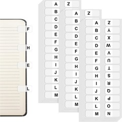 A-Z Letters Tabs Sticky Alphabet Tabs Self Adhesive Page Tabs Indexes for Books