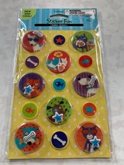 STICKER FUN BUBBLE 3D STICKERS MOVEABLE PIECES CAT AND DOG BUBBLE STICKERS