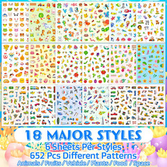 3900+ Stickers for Kids, 108 Sheets Reward Cute Stickers for Toddlers Students P