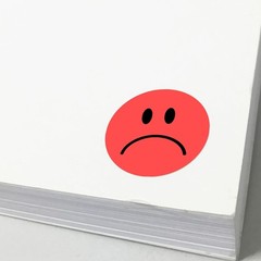 2000 Pieces – 1/2″ Smiling Happy Sad Face Behavior Emotion Stickers, Red/Yellow