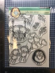 New Penny Black Rubber Stamp TAKE ME AWAY Love Valentines free USA ship