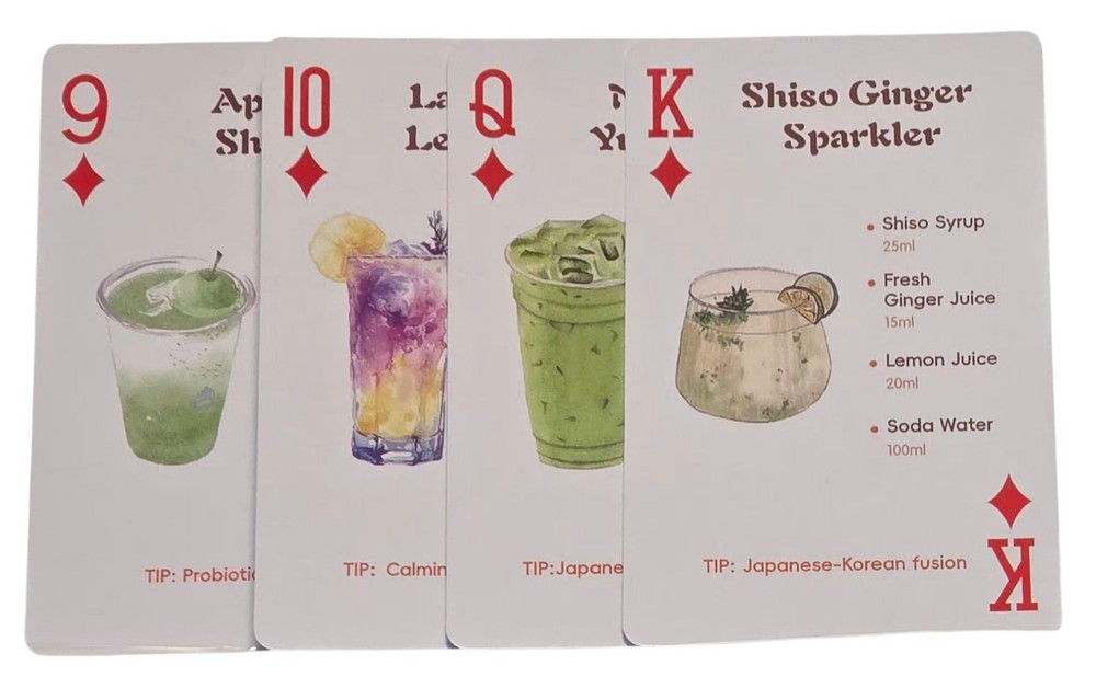 Old New Mixed Alcohol Drinks Apple Shrub Matcha Yuzu Junk Journal Scrapbooking