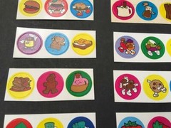 LOT of 36 Vintage 90’s CTP Scratch and Sniff Stickers STRONG SCENT 80’s Trend