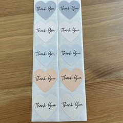 10pcs Cute Thank You Stickers 1 inch Small Business Decorate Envelopes Sealing