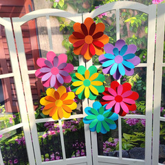 10 inch Giant 3D Rainbow Paper Flower with Stickers for Flower Wall Stickers Roo