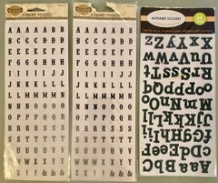 DE-STASH Alphabet Stickers! 35+ Sheets! Sticko, Recollections, Joy Marie, Etc