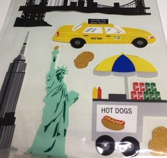 New York City NYC Theme Scrapbook Stickers Sealed Set Of 4 Packs
