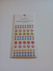 Park Lane Sticky Back Enamel Dots Pastel Colors 2 Sizes Pink Purple Blue Coral