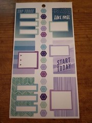 Happy Planner Purple Blue and Green Layered Boxes Stickers MAMBI 277437