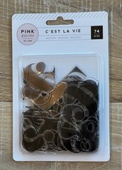 Black Acetate Letters Numbers By Pink Paislee 74 Pieces Scrapbook Junk Journal