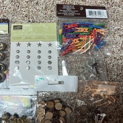 Eyelet Outlet and Brads/ Mini Charms/ Wooden Numbers for Crafts New