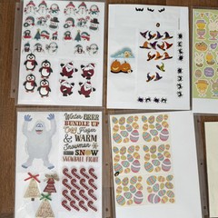 LOT VINTAGE STICKERS AGC Disney Hobby Lobby Peanuts Easter