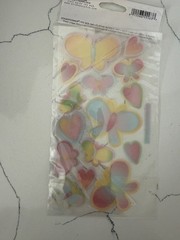 Sticko Photo Safe Vellum Butterflies/Hearts Different Sizes/Colors Scrapbooking