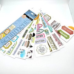 K and Company Sentiments To Go Sticker Acetate Transfer Sheet Sets Retired