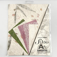 All Night Media Stamp Art Papers Tissue Texture Meadow Florals 10 Sheets