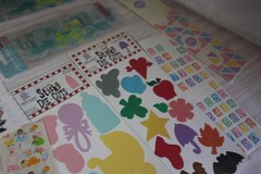 Frances Meyers provo craft & JoLees Stickers new baby lot animals die cut pastel