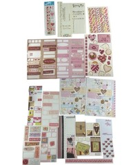 K&Company Miss Elizabeth Scrapbooking Mixed Lot Stickers Brads Metal 3+ POUNDS