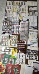 Massive Vintage Christmas Scrapbooking Ephemera Sticker Sheet Junk Journal Craft