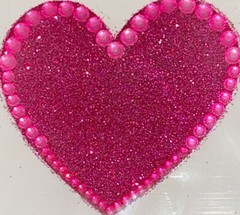 HEART STICKER✨🩷🩷🩷🩷🩷✨2 1/4” X 2”✨FANCY✨GEMS✨LOVE IS IN THE AIR✨