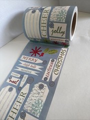 Christmas Sticker ROLL NRN Designs Scrapbook Stickers Tags Phrases Holiday