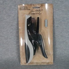 Tim Holtz Idea-ology Tiny Attacher Crafting Mini Tag Stapler Tool 90 Staples NEW
