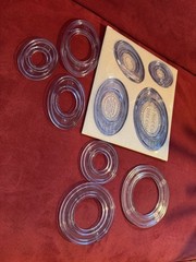 Creative Memories Oval/Circle Custom Cutting System Patterns Blades Some New