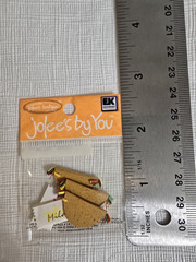 RARE Tacos & Hot Sauce Jolee’s By You Mini Scrapbooking Embelishments