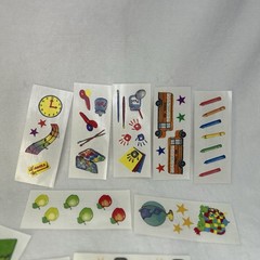 Vtg Creative Memories Sticker Lot School Camping Fall Valentines 40+ Sheets