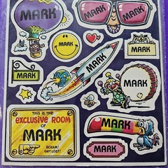Vintage Lot Of 2 Mark I «Celebrity» Stickers Mark SEALED Made In USA 1982 1983