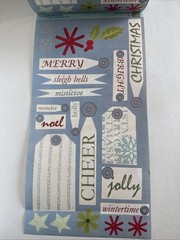 Christmas Sticker ROLL NRN Designs Scrapbook Stickers Tags Phrases Holiday