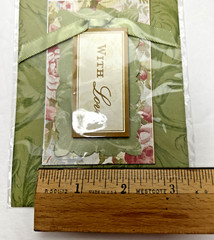 NEW Anna Griffin With Love Paper Embellishment 79PWL Green Floral 2003