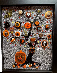 2 NEW Packs of Assorted HALLOWEEN BUTTONS Dress It Up & Daisy D’s CARDS & CRAFTS