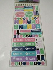 Recollections Planner Stickers Budget Bill Pay Accessory Kit 249 Pieces