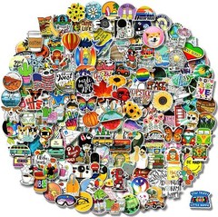 300 PCS Stickers Pack, Colorful Waterproof Stickers